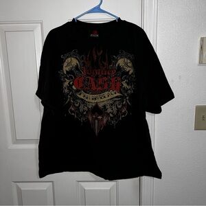 ♤Johnny Cash♤  Graphic Zion T Shirt Man in Black Size 3X Short Sleeve Shirt